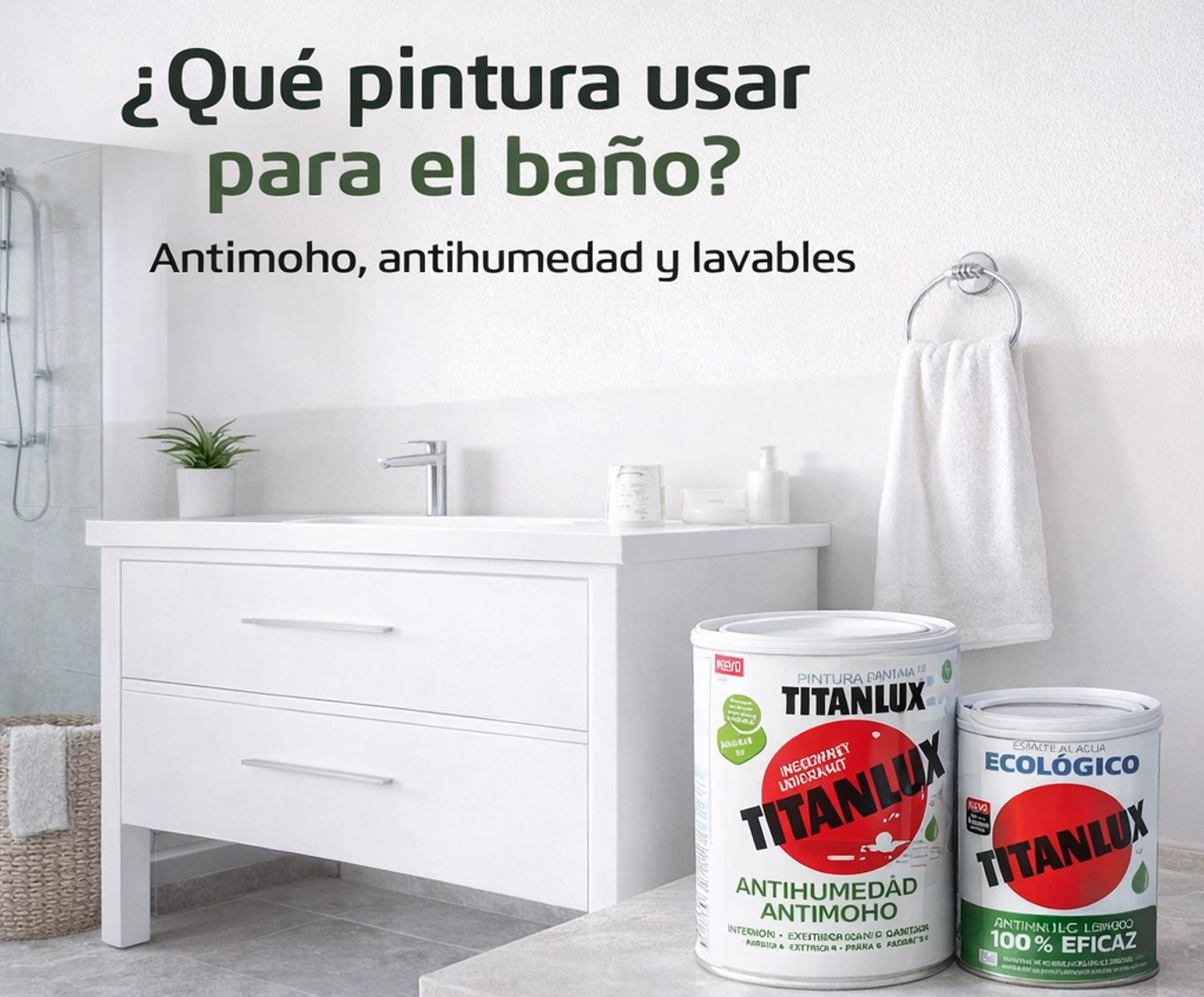 ¿Qué pintura usar para el baño? Guía práctica
