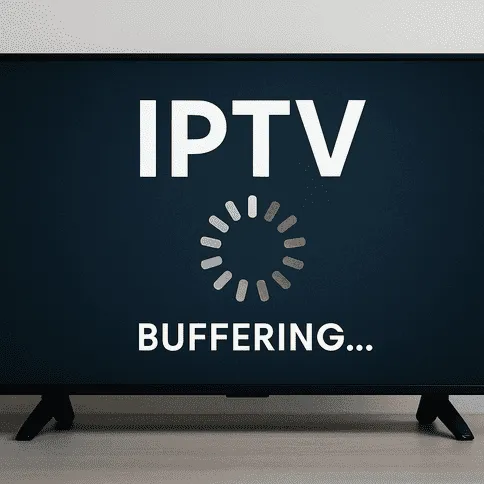 IPTV Buffering screen with loading animation