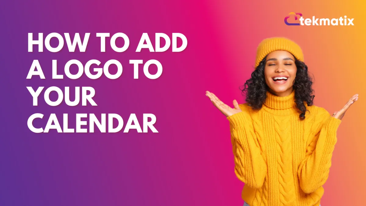 How to Add a Logo to Your Calendar