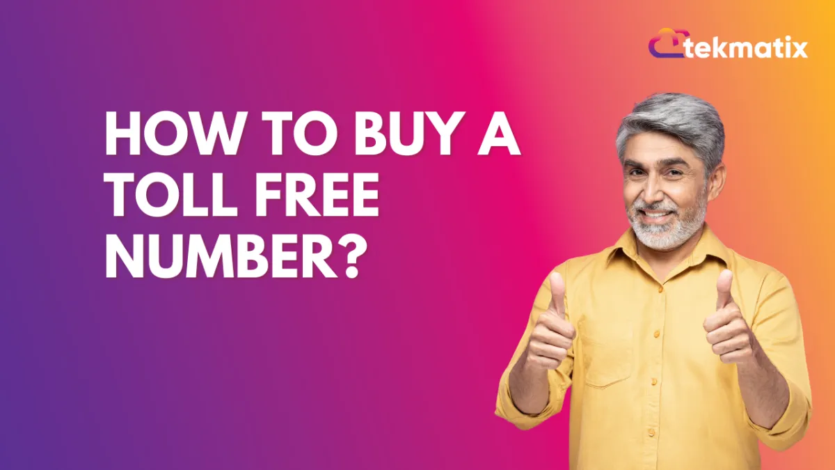 How to buy a toll free number?