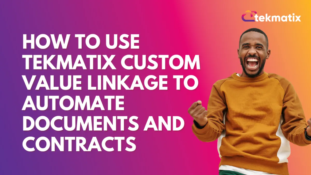 Custom Value Linkage: Documents And Contracts
