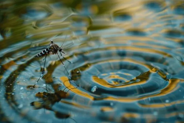 Mosquito in the water