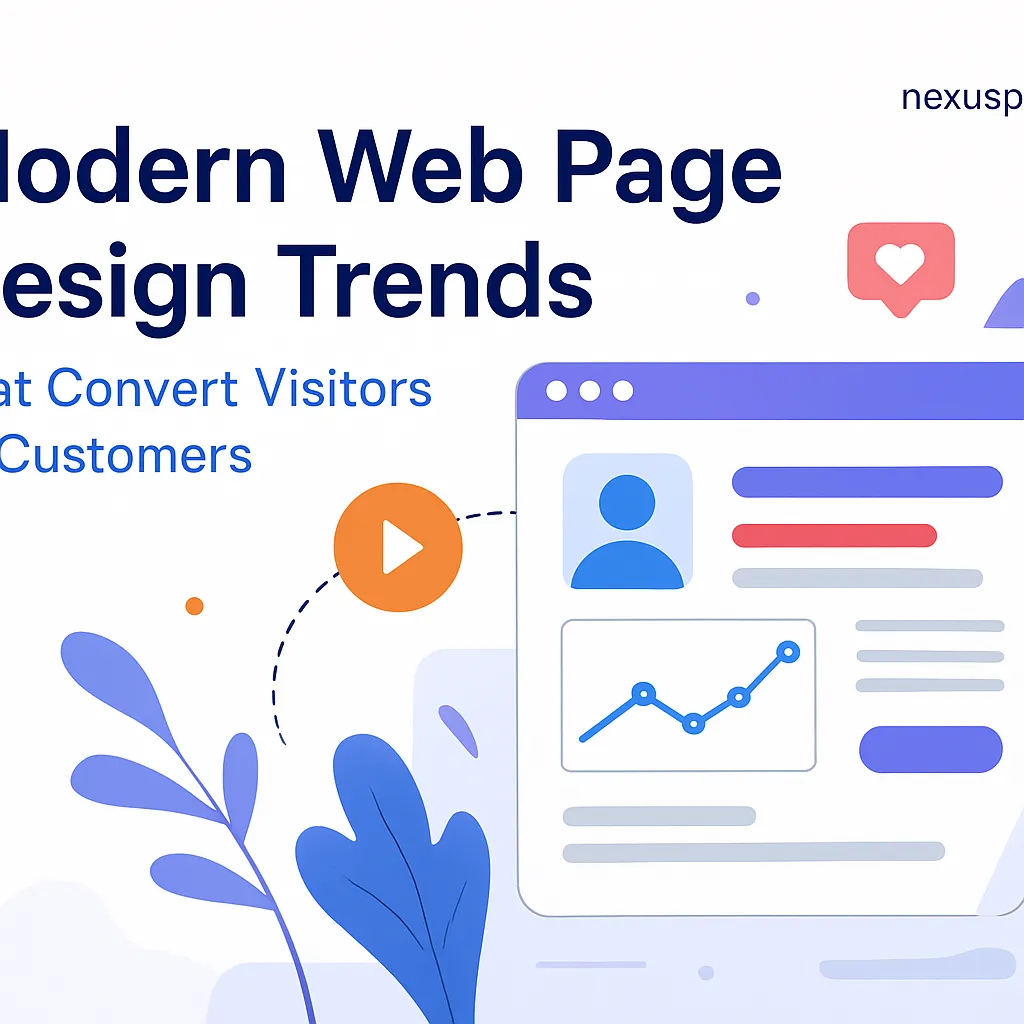 modern web page design