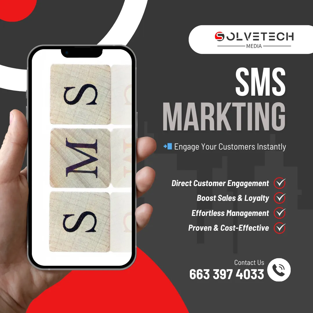 SMS marketing flyer solvetech media tupelo ms marketing company