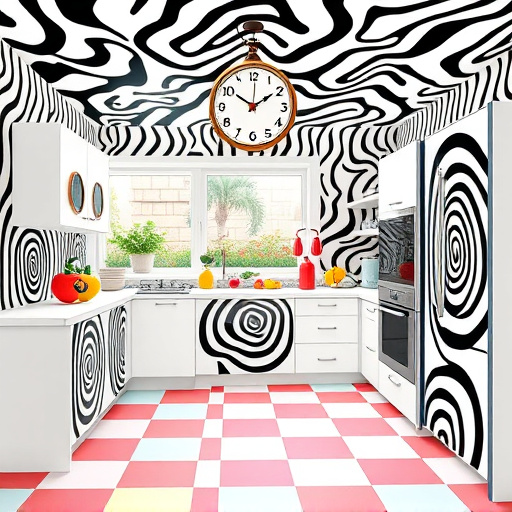 Alt text: A whimsical blog cover image depicting a home remodeling theme, split into two halves. One side showcases a cozy, inviting living space with deep blues and soft yellows, adorned with potted plants, abstract art, and plush furnishings, creating a harmonious atmosphere. The contrasting half reveals an unfinished room with exposed beams, a pile of wood, and scattered tools like paintbrushes and a ladder, representing the chaos of renovation. In the center, whimsical animals such as a wise owl sitting on a paint can and a playful fox peeking from behind a roll of wallpaper add personality. The dreamy background features a twilight sky transitioning from lavender to deep indigo, indicating creativity. The image employs a Symbolism art style with layered textures and harmonious colors symbolizing potential and change, while quirky elements like a floating paint palette and a clock stuck at 'remodeling time' enhance the fun, playful yet professional mood.