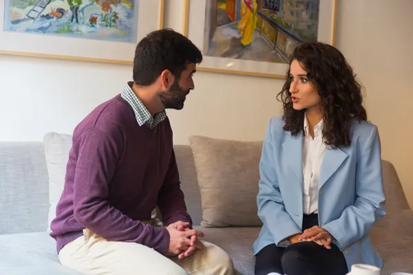Couple discussing relationship issues