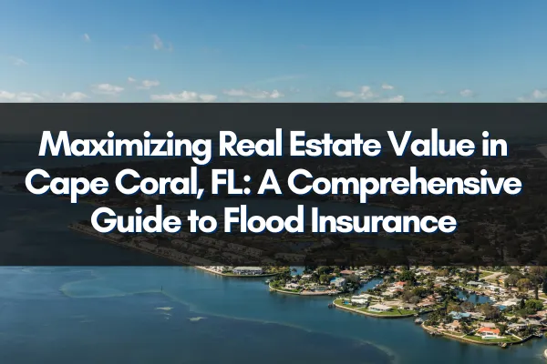 Aerial view of Cape Coral, FL showcasing residential areas vulnerable to flooding