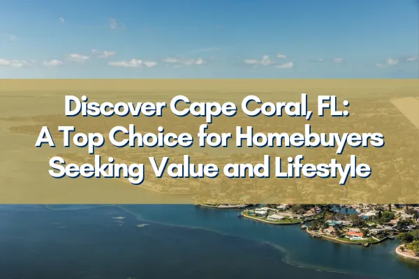 Aerial View of Cape Coral showcasing stunning waterways and vibrant community life