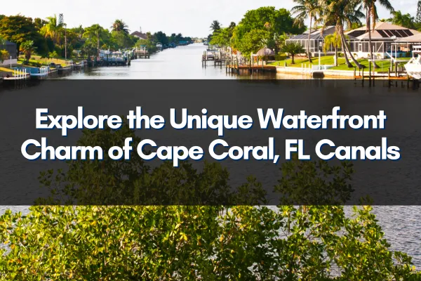 Aerial view of Cape Coral, FL showcasing the sprawling canal system