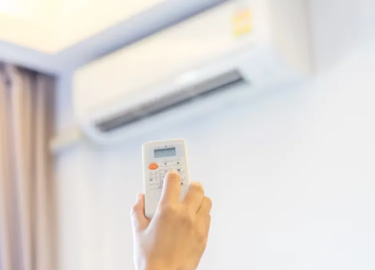 Remote control of air conditioner.