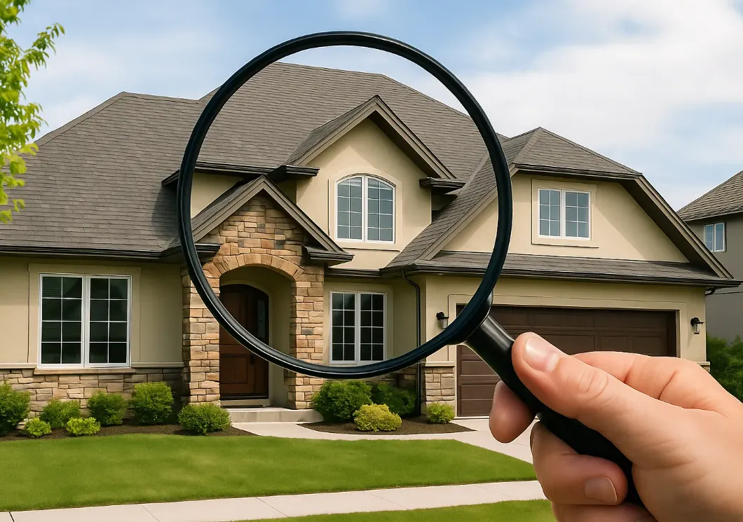 house with a magnifying glass to reference the free energy audit