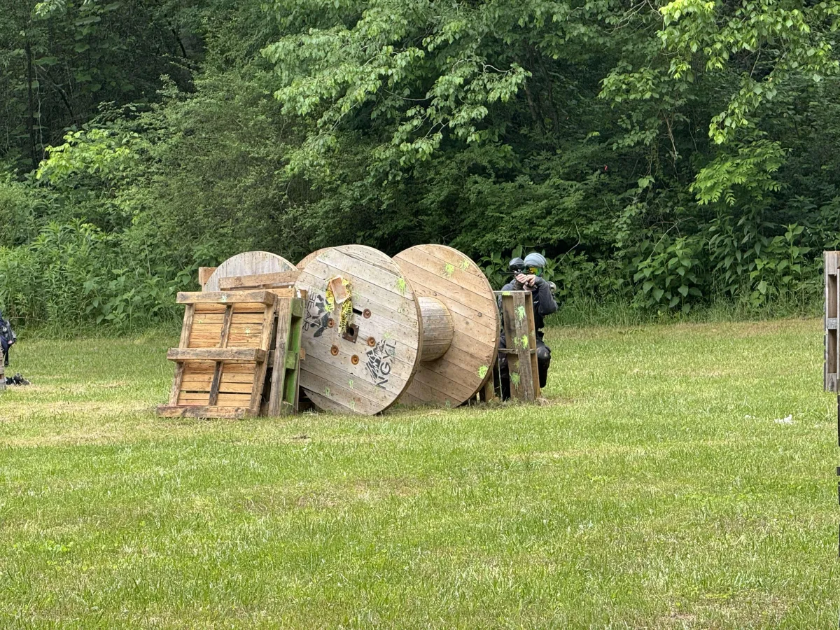 Outdoor recreational paintball at Bear Ridge Paintball, Jasper GA.