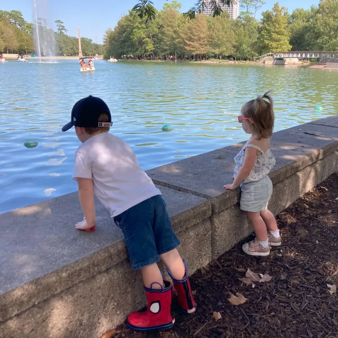 Children at the water park