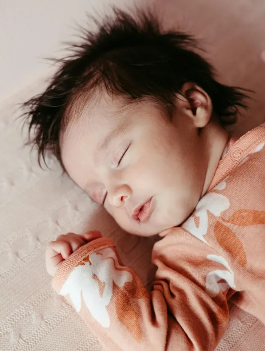 Baby sleeping calmly