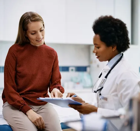 Doctor with a patient