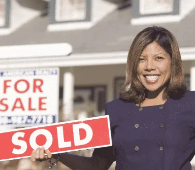 Real Estate Agent selling a property