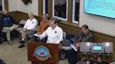 Michele “Dr. Tiny” Williams speaks during Monday night’s Georgetown Town Council meeting