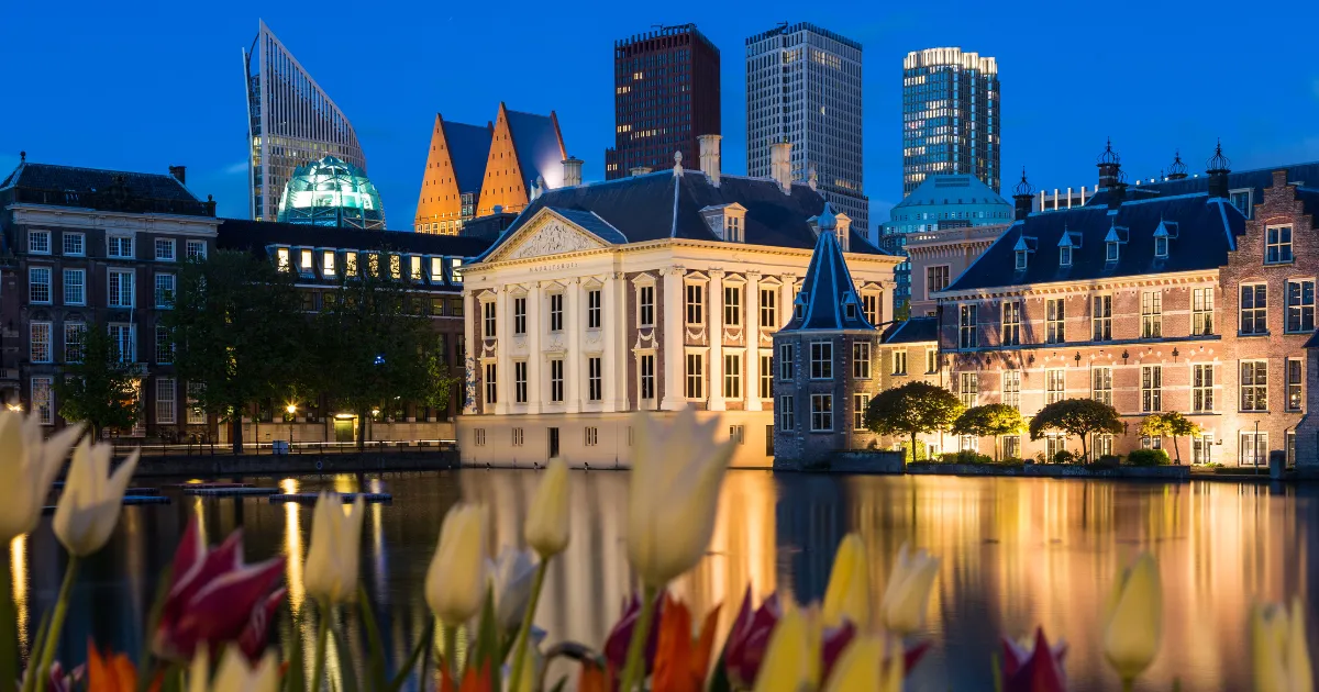 The Hague City in the Netherlands