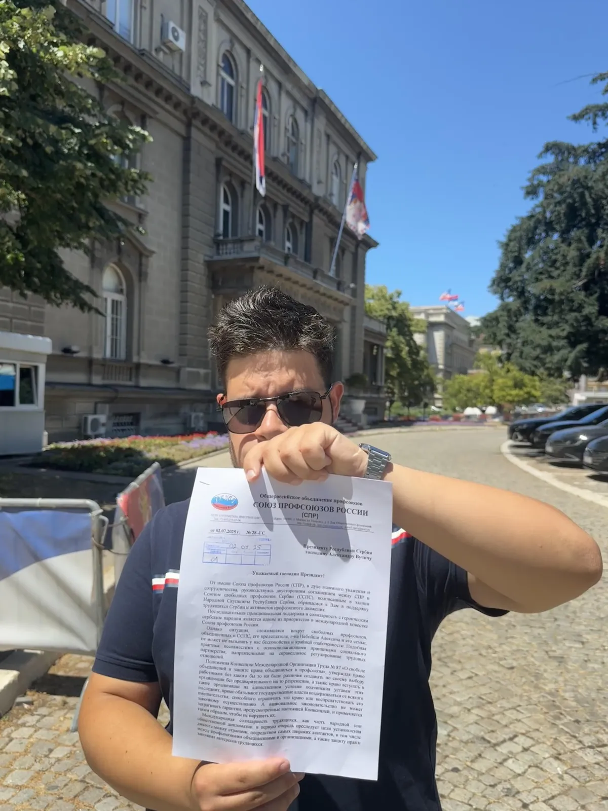 ЗВАНИЧНО ПИСМО ИЗ МОСКВЕ: РУСИЈА УПОЗОРАВА НА ПРИТИСАК НА СИНДИКАТ У СРБИЈИ