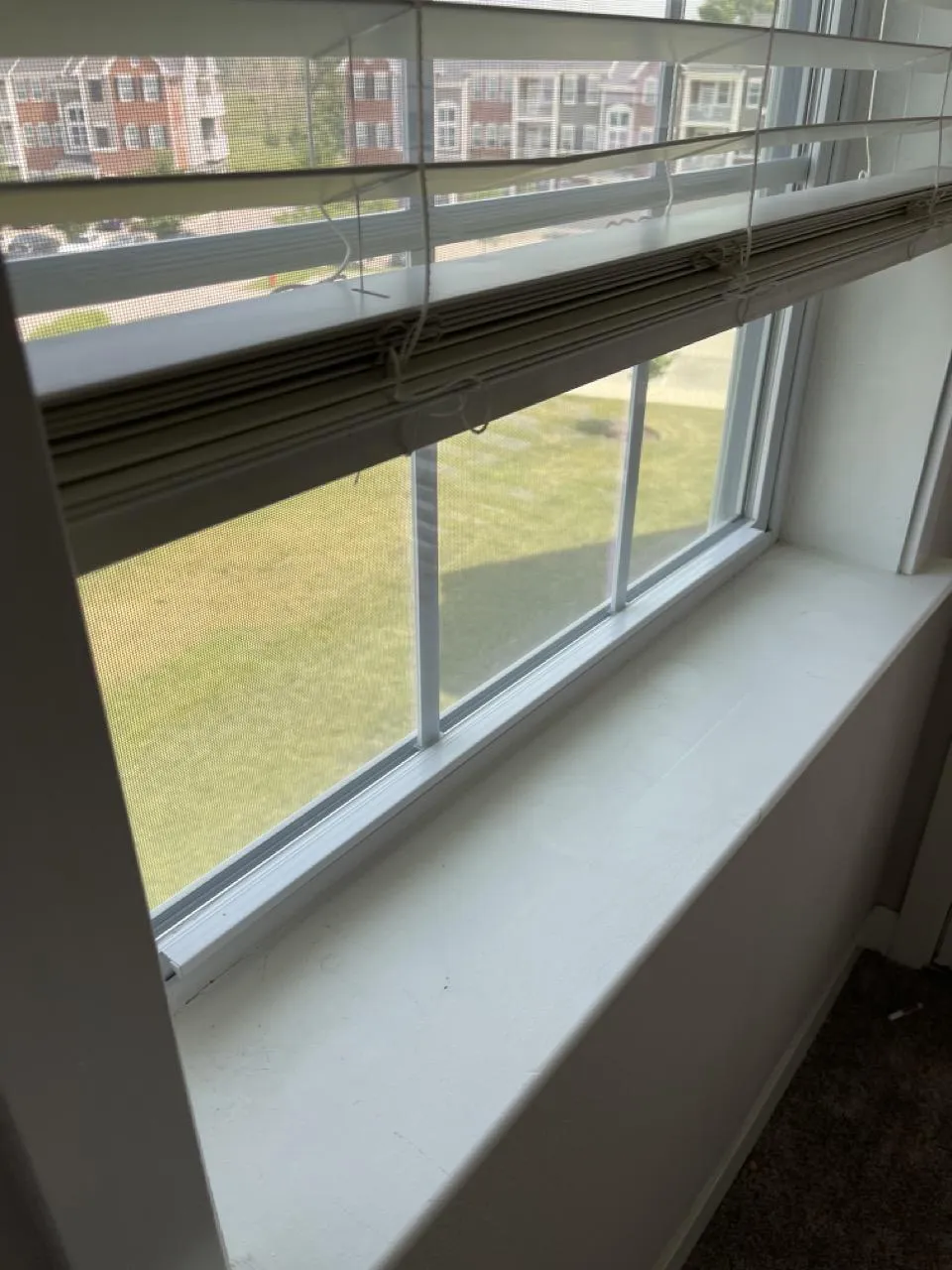 Romeoville window sills perfectly cleaned and dust-free.