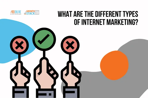 What are the different types of internet marketing?