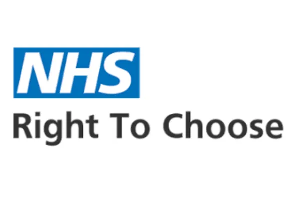 NHS logo with Right to choose underneath