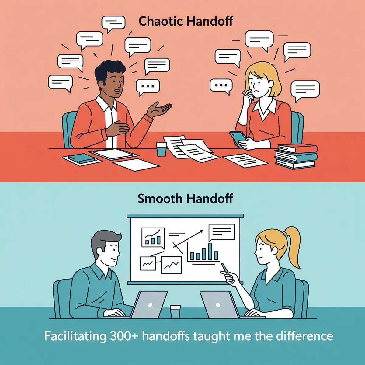 What Facilitating 300+ Handoff Meetings Taught Me About Flow Patterns