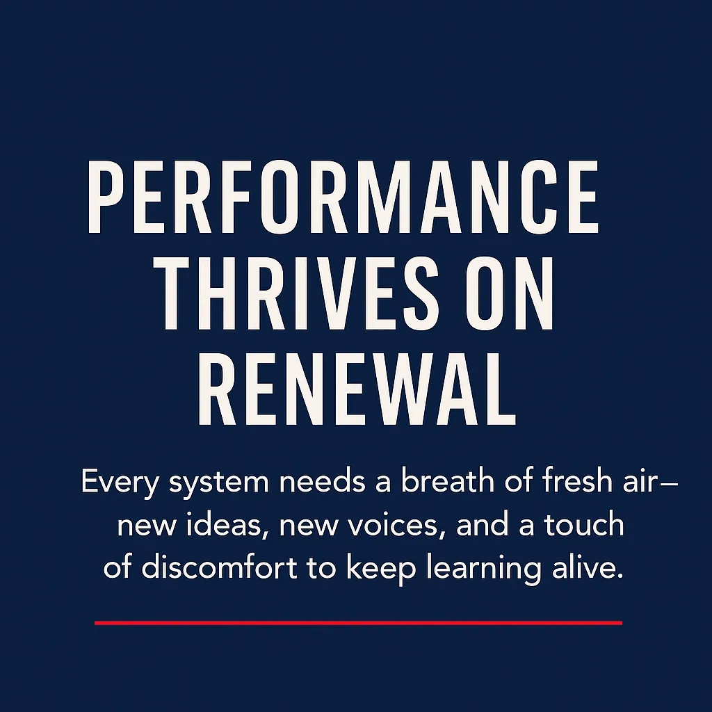 Team Performance Thrives on Renewal