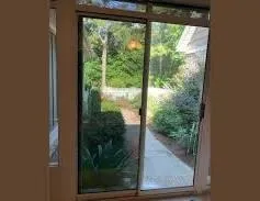 Before and after residential window tint installation