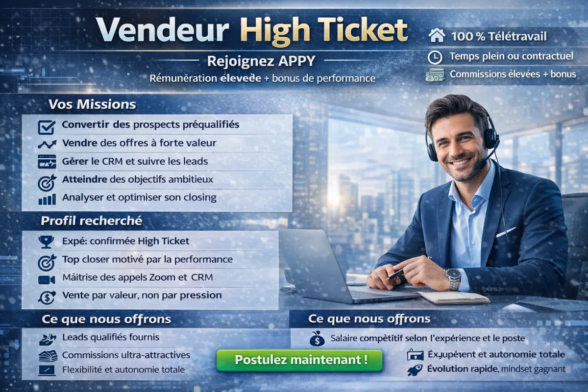 Vendeur High Ticket