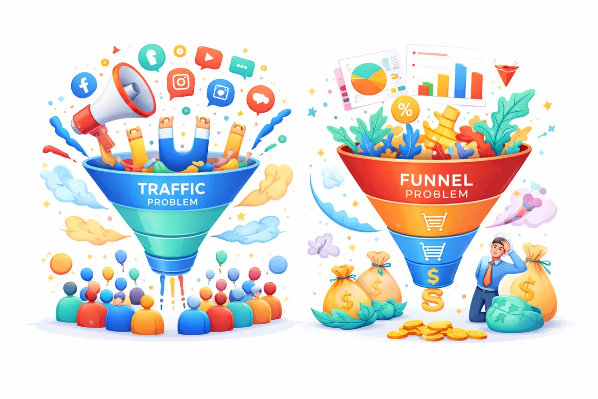 The Difference Between Traffic Problems and Funnel Problems