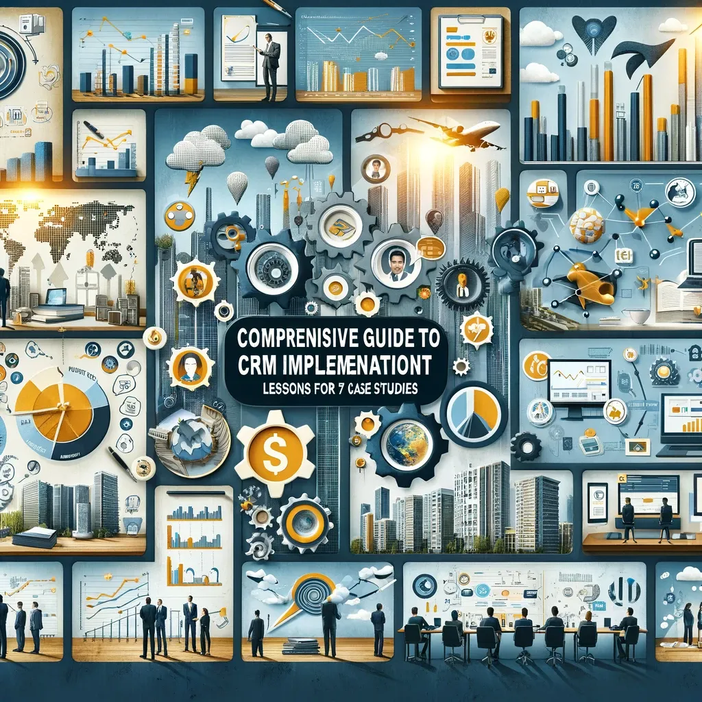 The image for the blog post showcases a collage of diverse industry representations, CRM interfaces, and symbols of growth and customer engagement. It's professional and informative, designed for business audiences seeking CRM insights.