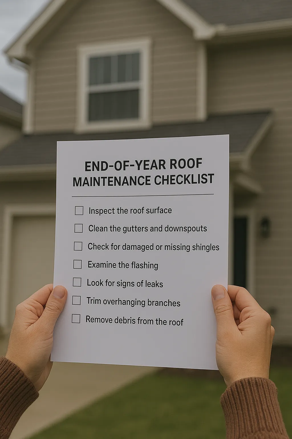 End-of-Year Roof Maintenance Checklist