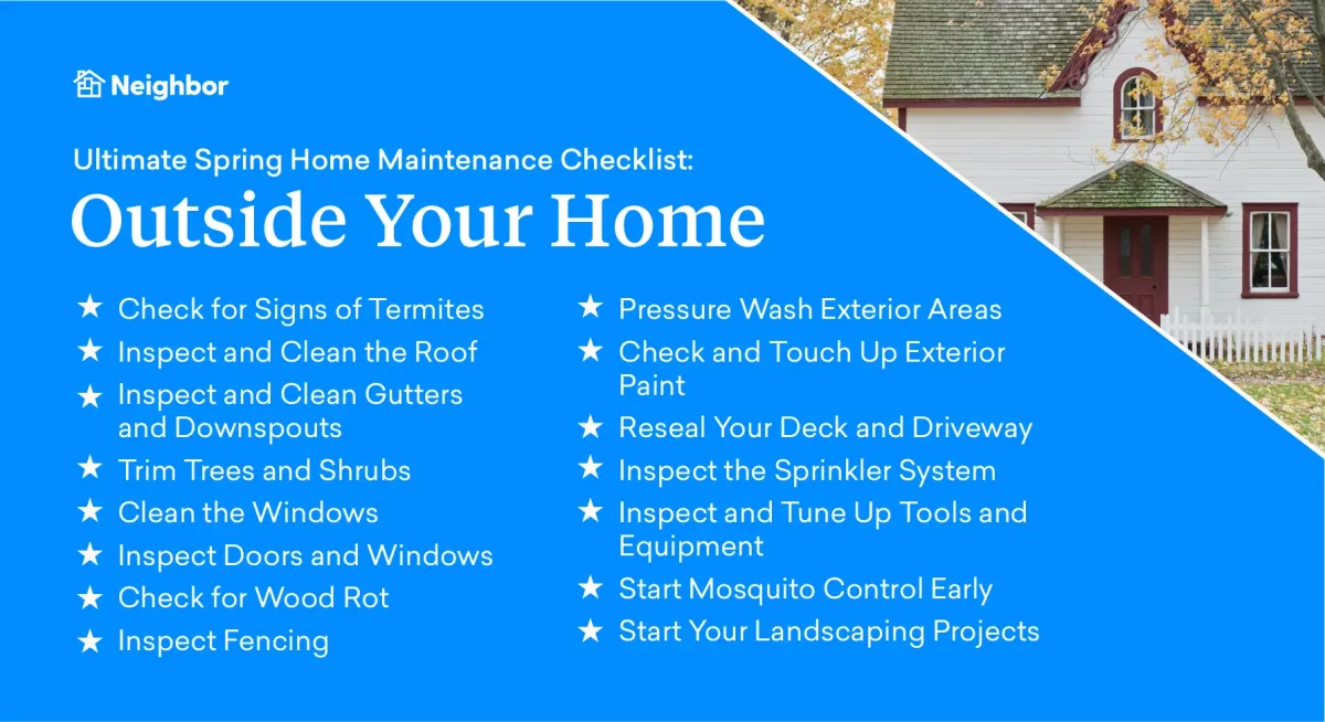 outside your home checklist