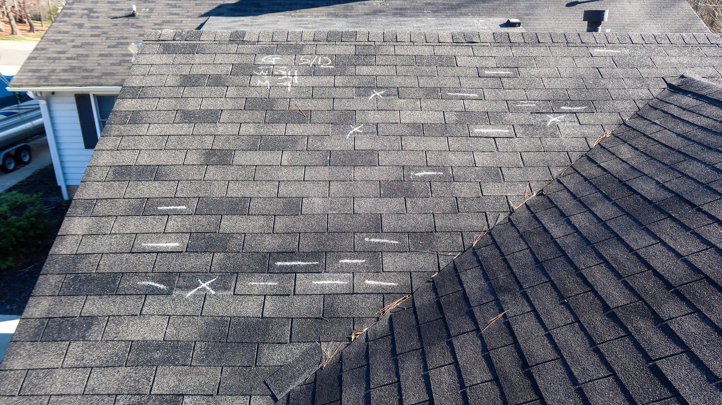 wind damage on midwest home