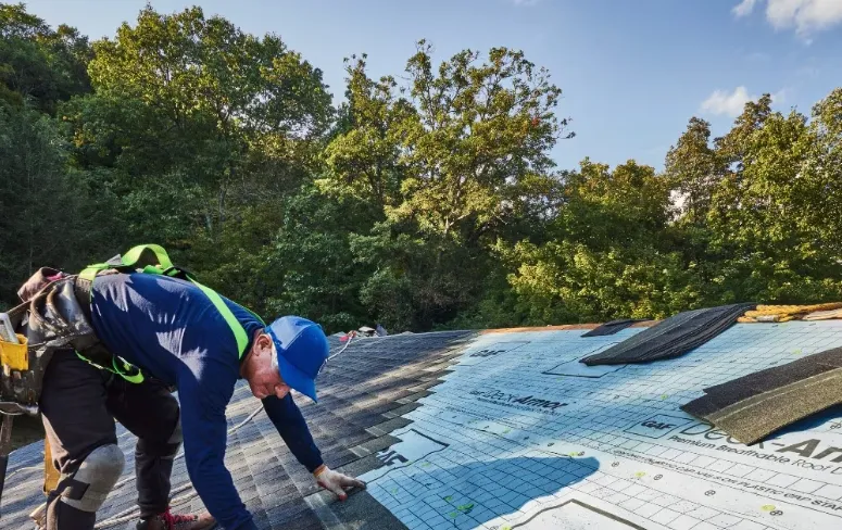 Roof underlayment protecting a Quad Cities home from leaks