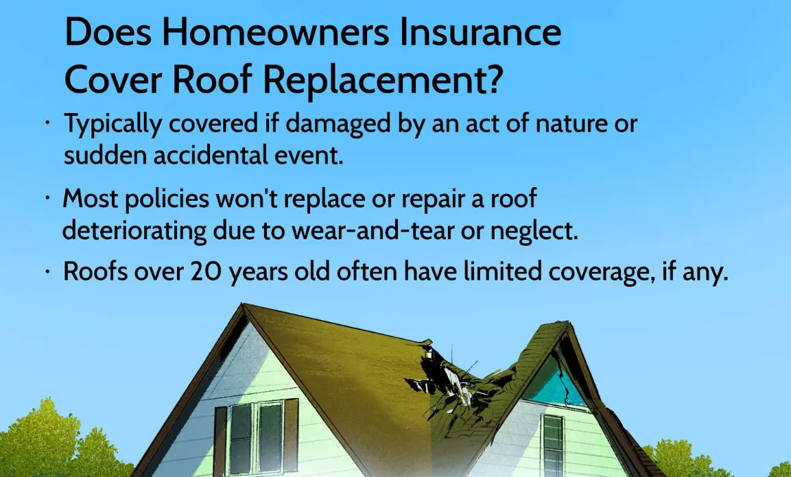 Partial roof insurance approval on a Quad Cities home