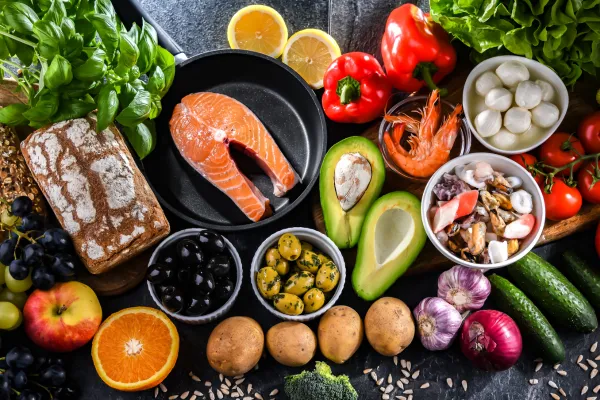 Food items that fit within Mediterranean Diet