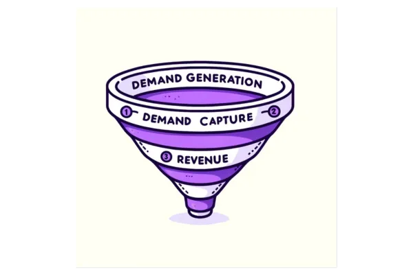 A picture of a marketing funnel