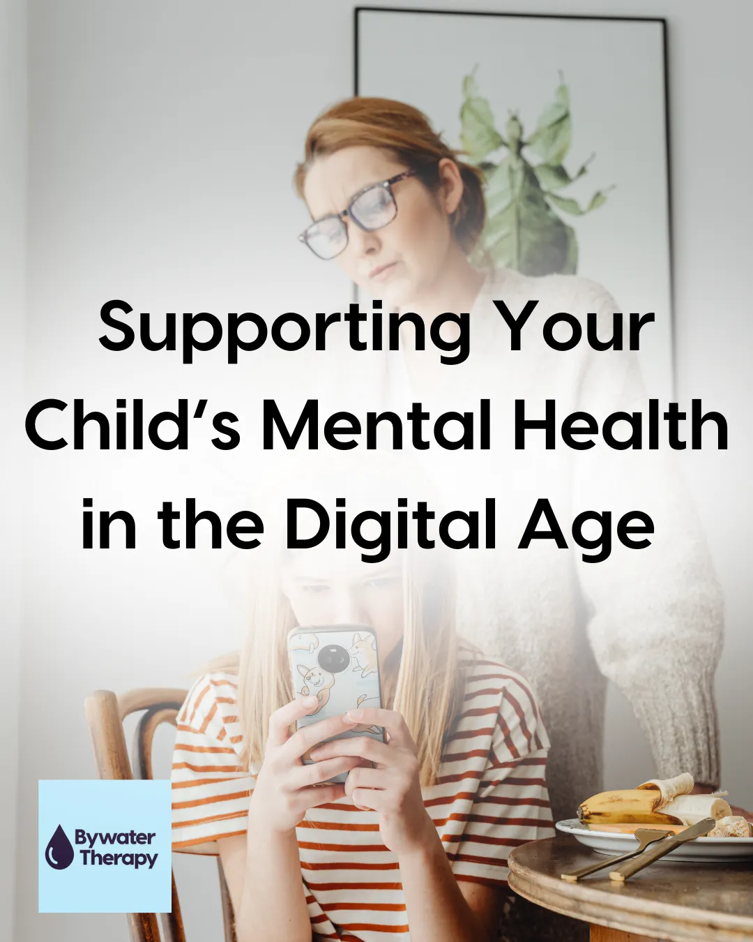 parent watching child on phone