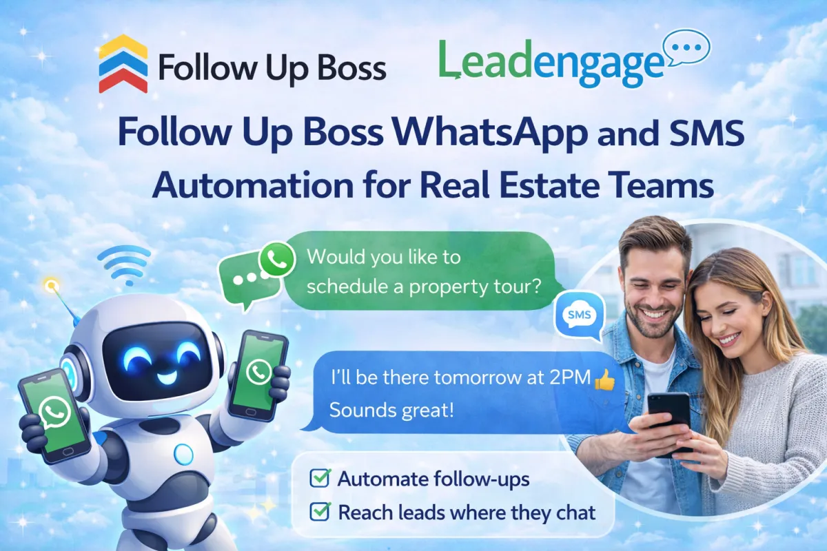 Follow Up Boss WhatsApp and SMS Automation for Real Estate Teams