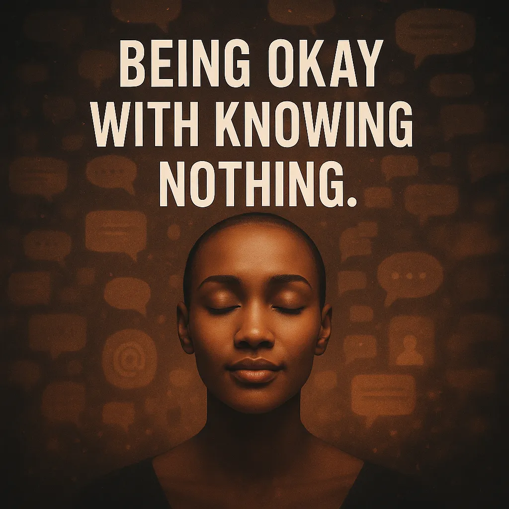 Image of Person Distracted by Noise and Contemplating Silence 