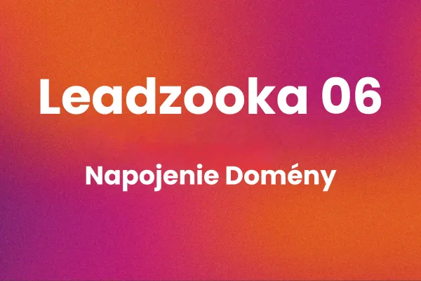 Leadzooka Napojenie Domény