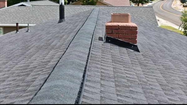 New asphalt shingle roof installation in Mapleton, Utah.