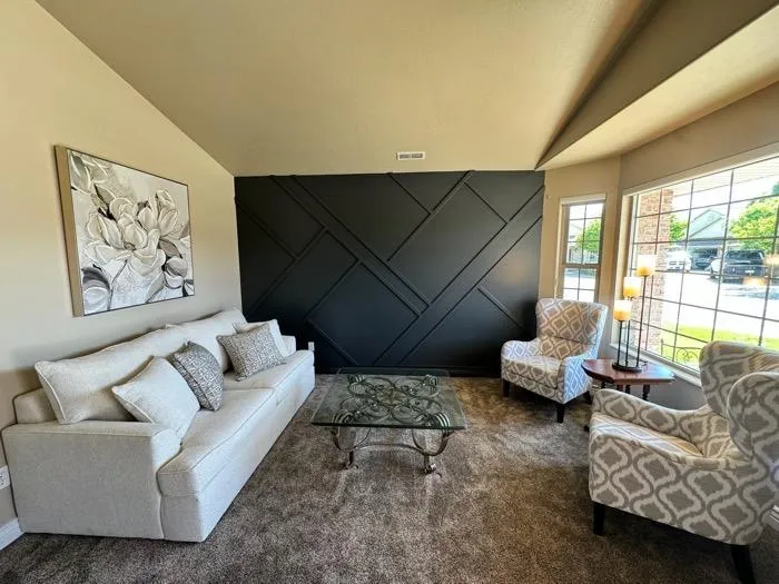 Modern bathroom remodel with granite vanity and glass shower in Layton UT