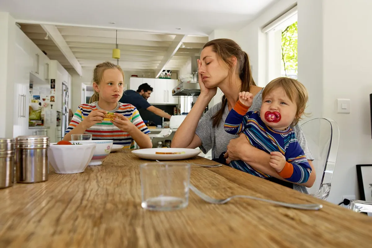 Viele Eltern leiden unter Stress