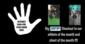 Congrats to our June athlete and client of the month!