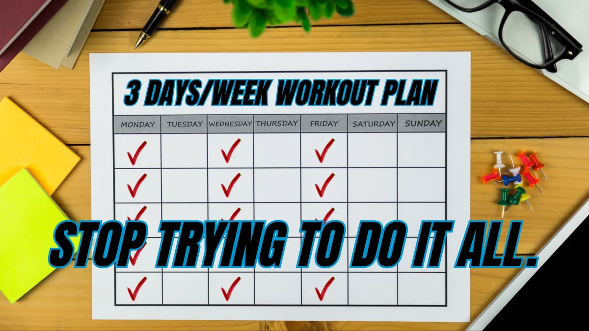 The “I Don’t Have Time” Workout Plan — How Busy Adults Get Results in 3 Days a Week