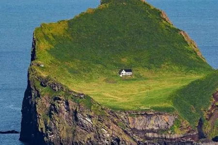 Lonely island house