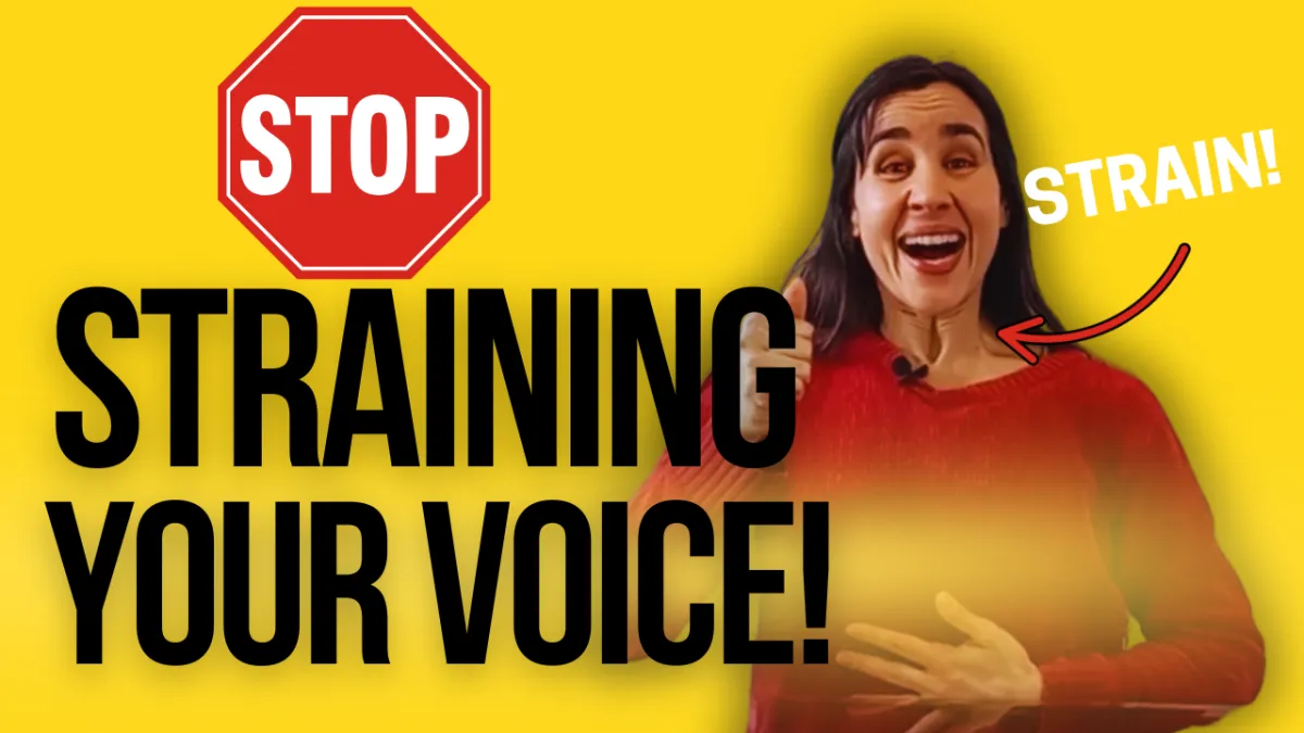 stop straining your voice